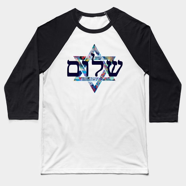 star of david Baseball T-Shirt by MARK ASHKENAZI